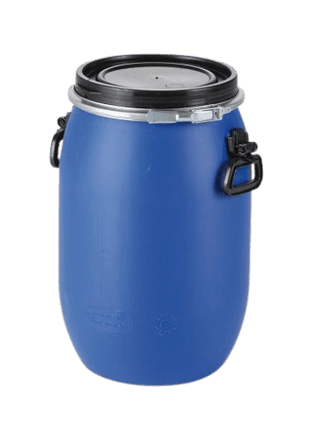 Műanyag fedeles hordó, 60 l - Ipar Market