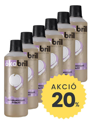 ÖkoBrill® ÖKO Gépi Mosogatószer és Öblítő Maxi csomag (6db) - Ipar Market
