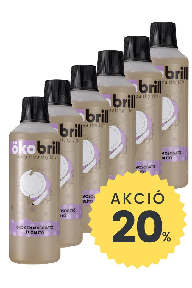 ÖkoBrill® ÖKO Gépi Mosogatószer és Öblítő Maxi csomag (6db) - Ipar Market