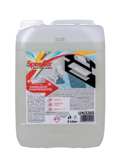 Speeder® Vízkőoldó és szanitertisztító 5 liter - Ipar Market
