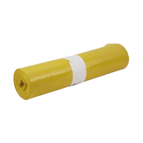 Szemeteszsák 90X120 cm, 260 l, LD 30 µ, sárga, 20db/tek. - Ipar Market
