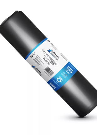 Szemeteszsák fekete 70x110 30mikron 135L 10db/tekercs - Ipar Market